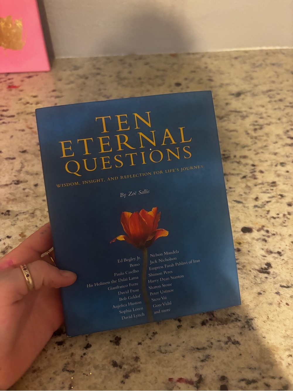Ten Eternal Questions - Blue Motivational Reflection Book